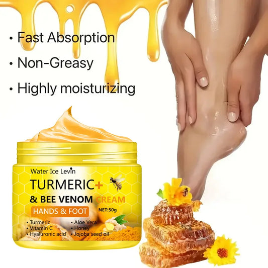 Crème réparatrice pieds et mains au miel & curcuma