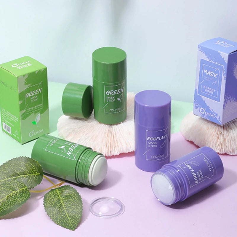 Masque visage solide au thé vert, miel et pêche – Nettoyage des pores & hydratation profonde