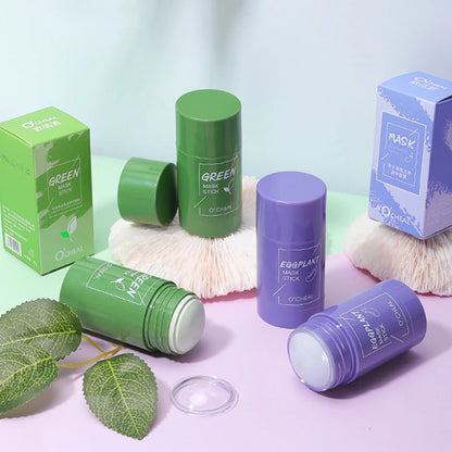 Masque visage solide au thé vert, miel et pêche – Nettoyage des pores & hydratation profonde