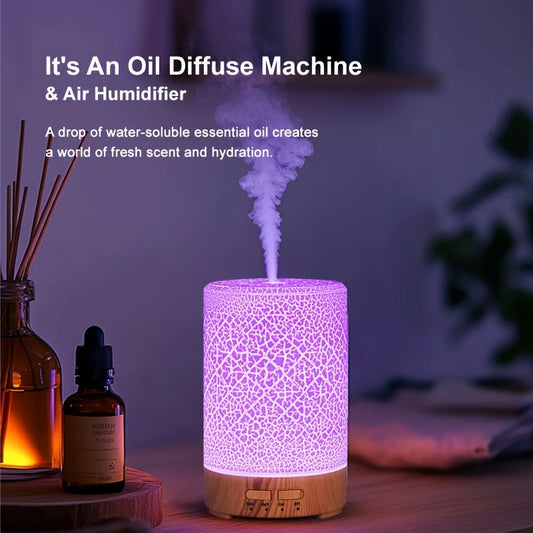 Diffuseur d’huiles essentielles 150 ml – Humidificateur ultrasonique LED USB