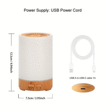 Diffuseur d’huiles essentielles 150 ml – Humidificateur ultrasonique LED USB