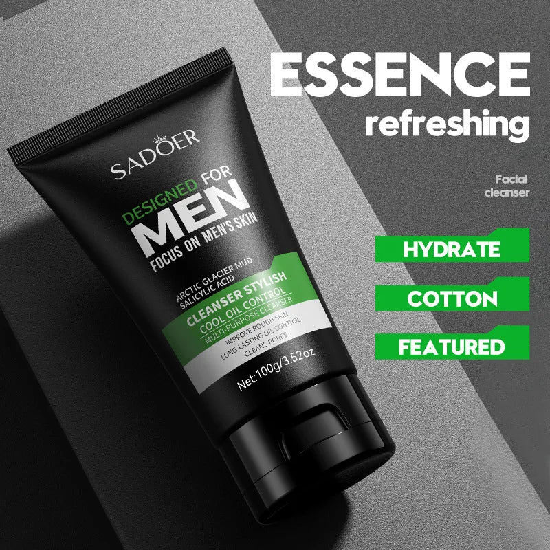 Nettoyant visage homme – Nettoyage profond, sébum & pores