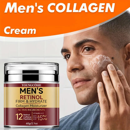 Crème visage homme au rétinol – Fermeté, hydratation & peau lissée