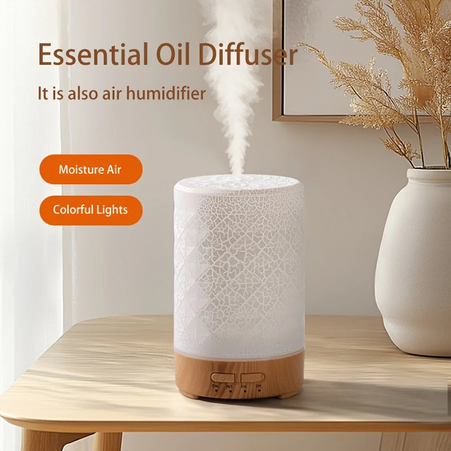 Diffuseur d’huiles essentielles 150 ml – Humidificateur ultrasonique LED USB
