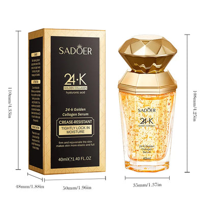Sérum visage SADOER 24K collagène – Hydratant & anti-âge
