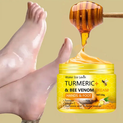 Crème réparatrice pieds et mains au miel & curcuma